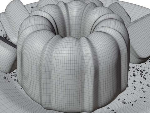Pound cake Modèle 3D