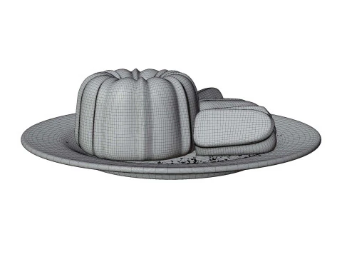 Фунтовый пирог 3D Модель