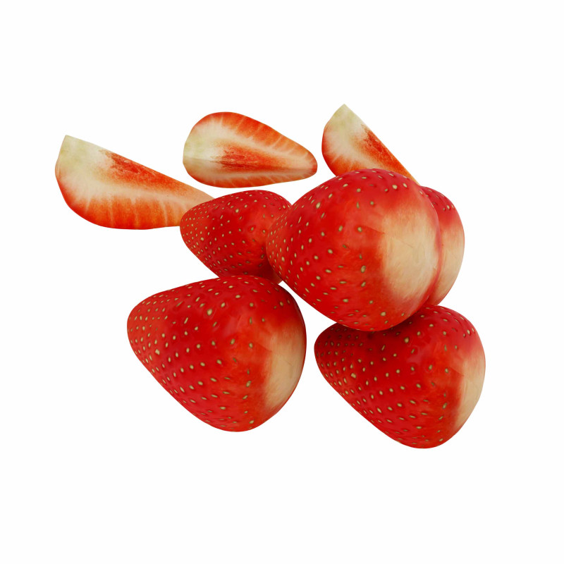 Strawberry Modello 3D .c4d .max .obj .3ds .fbx .stl .blend