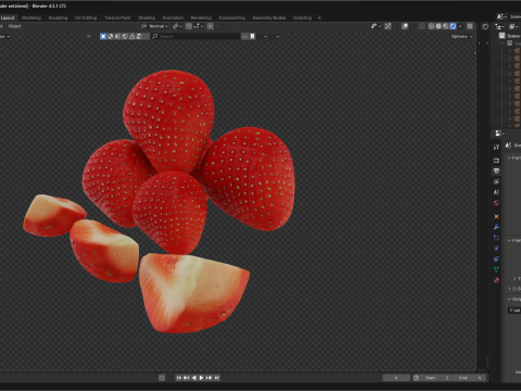 Strawberry Modello 3D