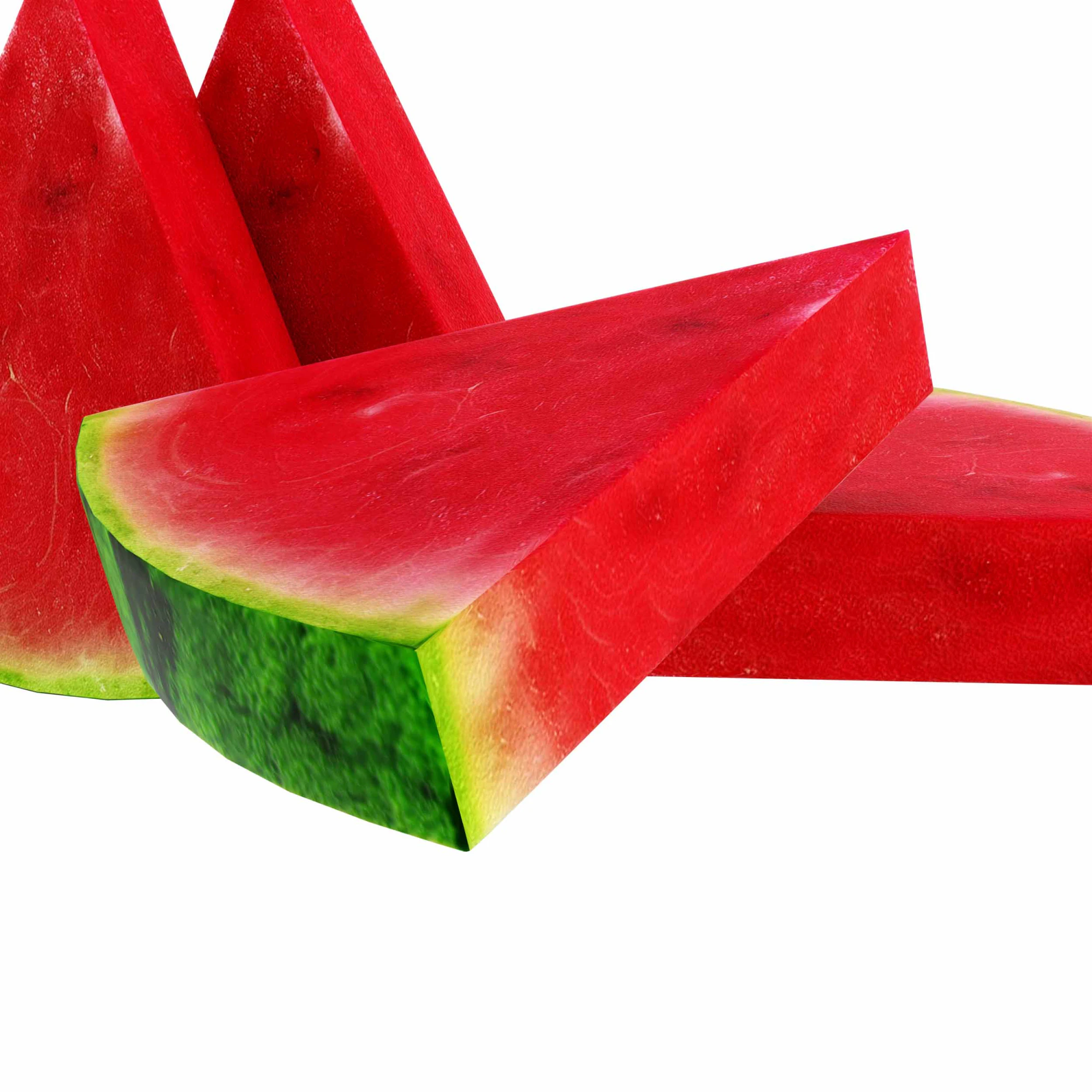 Watermelon slice 3D Model .c4d .max .obj .3ds .fbx .stl .blend 
