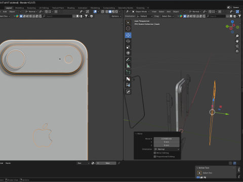 Iphone 17 Air Modello 3D