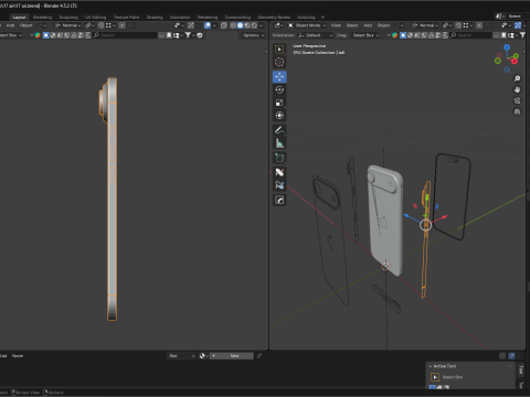 Iphone 17 Air Modello 3D