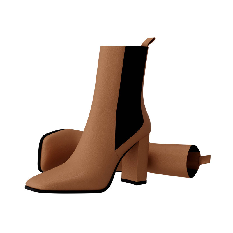 Heel boots Modello 3D .c4d .max .obj .3ds .fbx .stl .blend