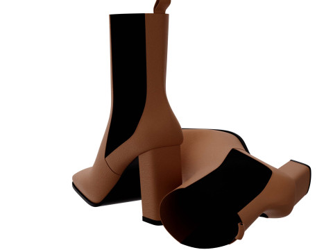 Heel boots Modello 3D
