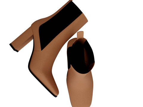 Heel boots Modello 3D