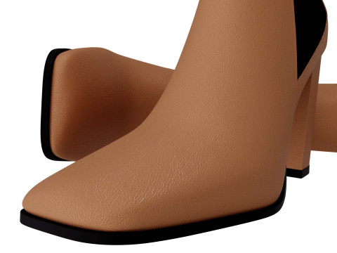 Heel boots Modello 3D