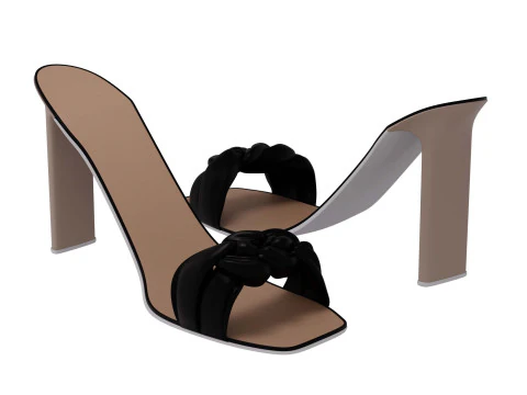 Sandalias de tac&oacute;n Modelo 3D