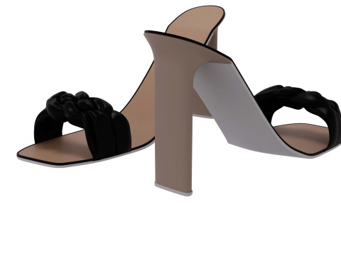 Heel sandals 3D 模型