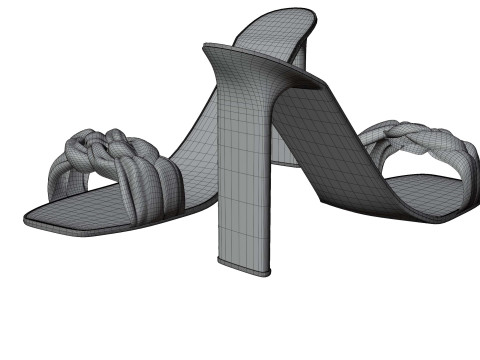 Heel sandals 3D 模型