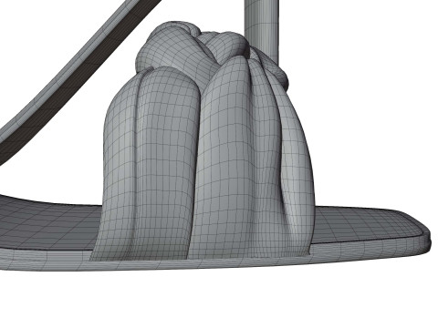 Heel sandals 3D 模型