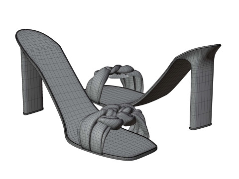 Heel sandals 3D 模型