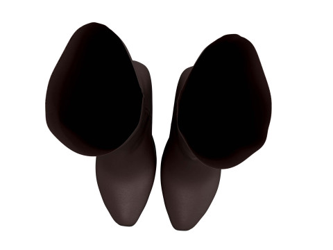 Hohe Lederstiefel 3D Modell