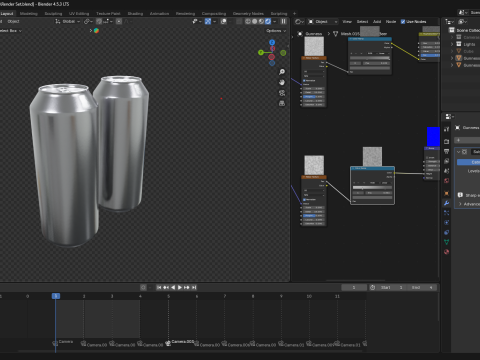 Kaleng Aluminium Model 3D