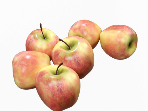 Apples Fruit 3D Modell