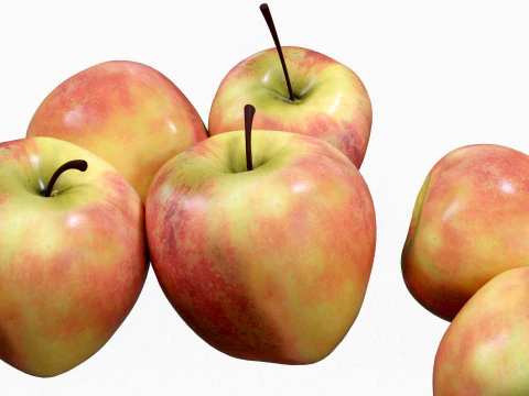 Apples Fruit 3D Model