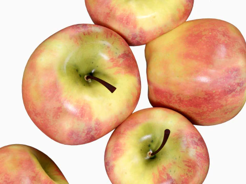 Apples Fruit 3D Model