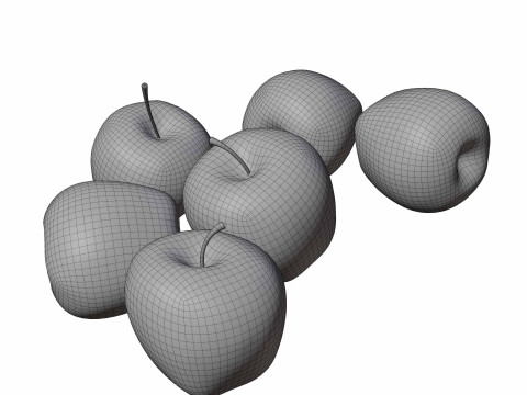 Apples Fruit 3D मॉडल