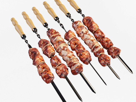 BBQ Skewers 3D Модель