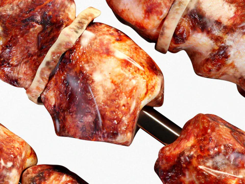 BBQ Skewers 3D Model