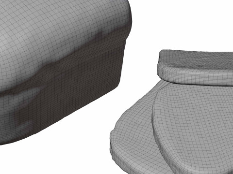 Bread Slice and Half 3D Модель