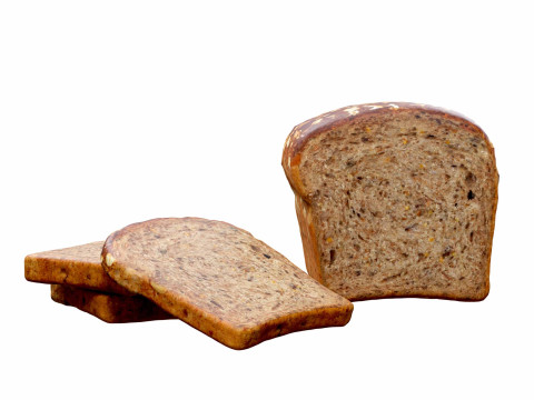 Bread Slice and Half 3D Модель