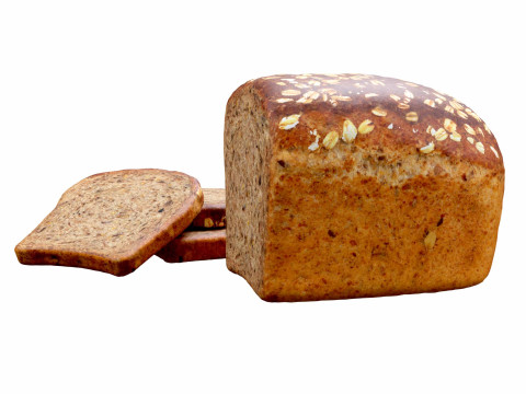 Bread Slice and Half 3D Model