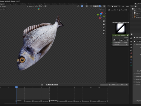 Bream Fish Model 3D