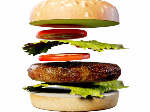 Burger 3D Modell
