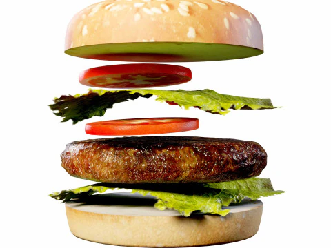 Burger 3D Model