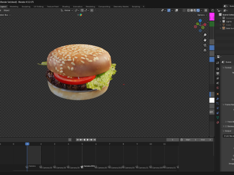 Burger 3D Modell