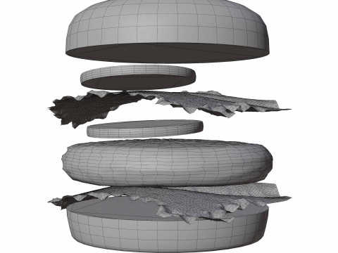 Burger 3D Modell
