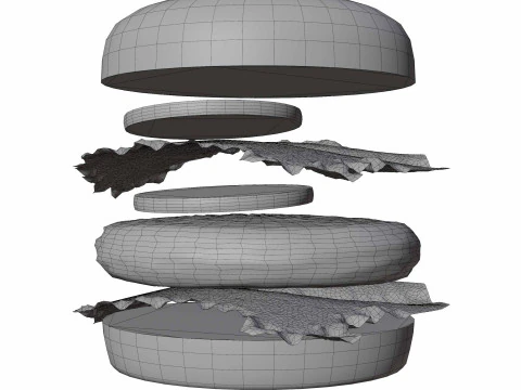 Burger 3D Model