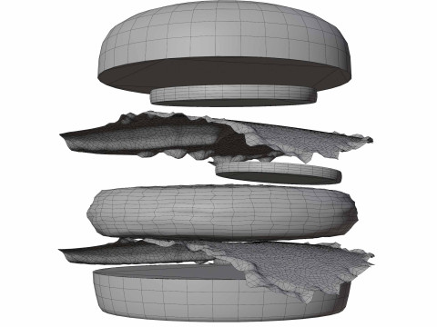 Burger 3D Modell
