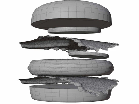 Burger 3D Model
