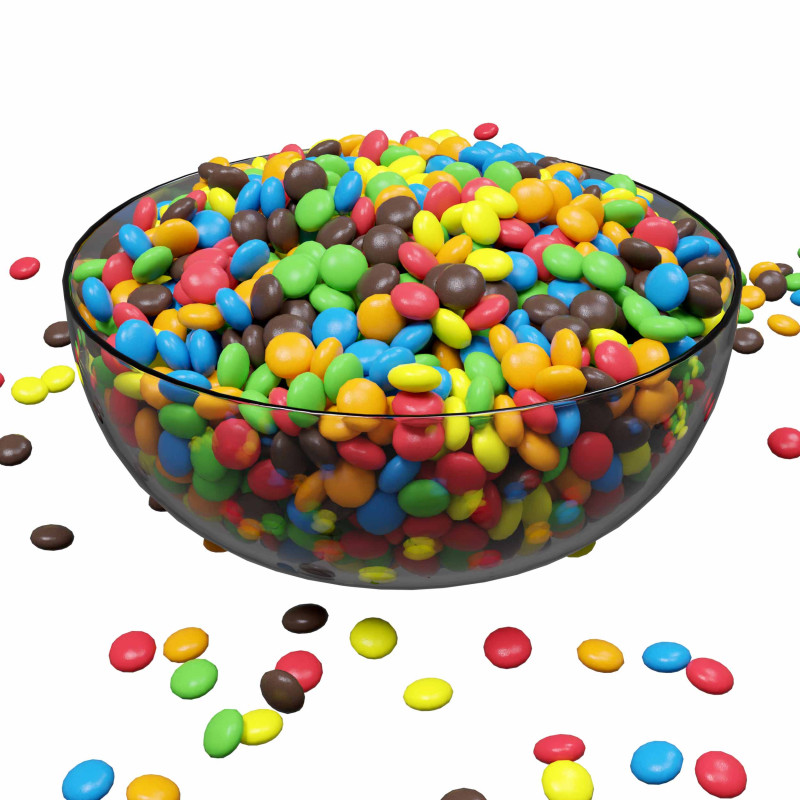 Candy Bowl 3D 模型 .c4d .max .obj .3ds .fbx .stl .blend 