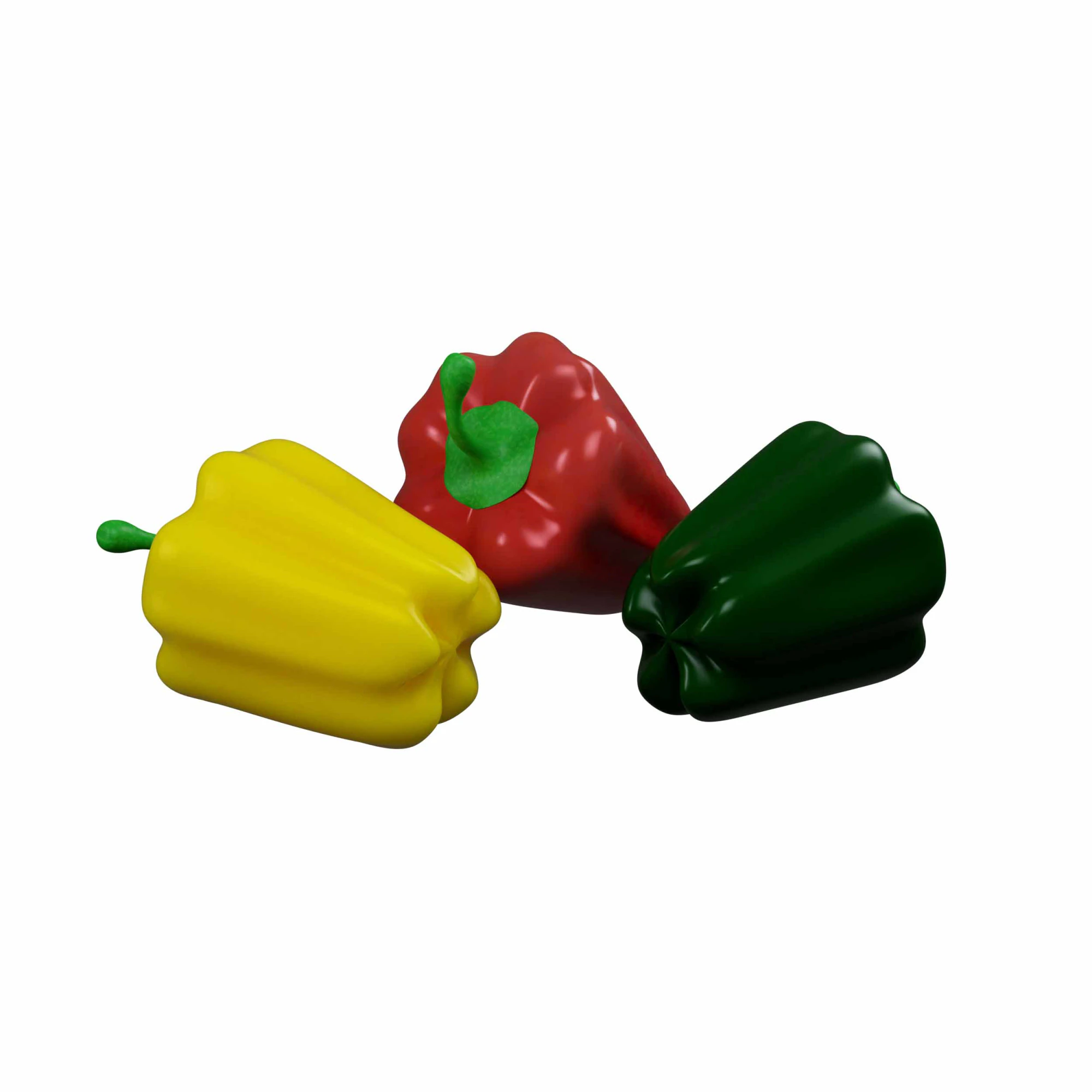 Capsicum 3D Model .c4d .max .obj .3ds .fbx .stl .blend