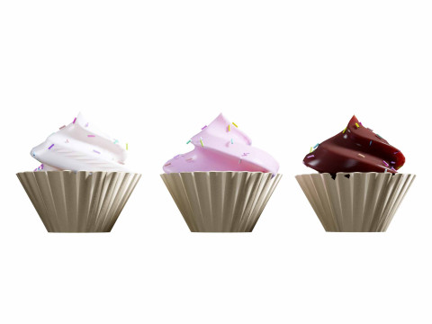 Cupcake 3D 모델