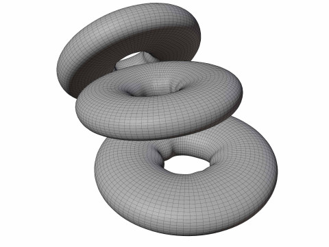 Donuts in there diffrent colour Modelo 3D