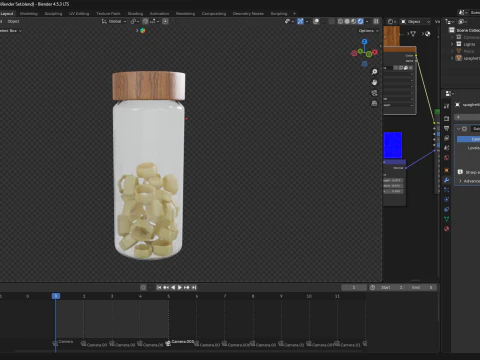 Dry Pasta 3D Model