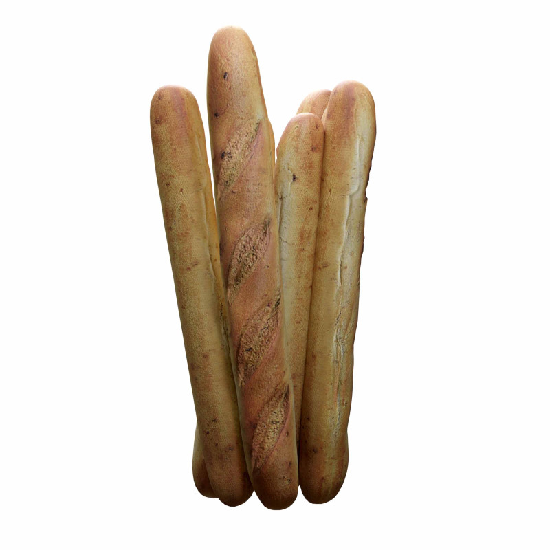 French Bread 3D 模型 .c4d .max .obj .3ds .fbx .stl .blend