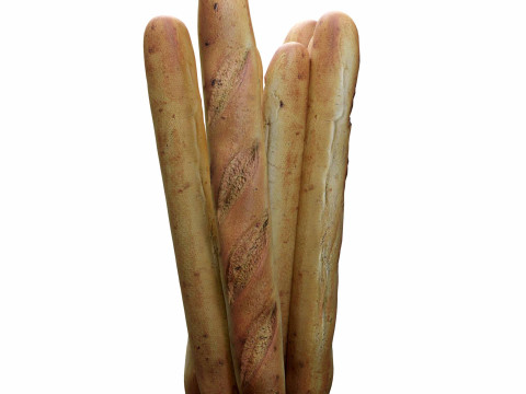 French Bread 3D Modell