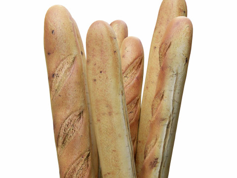 French Bread 3D 模型