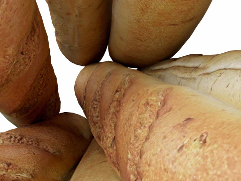 Pane francese Modello 3D