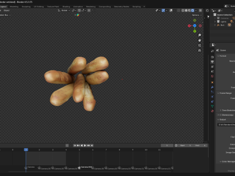 French Bread 3D 模型