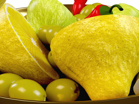 Fruit Bowl 3D Model