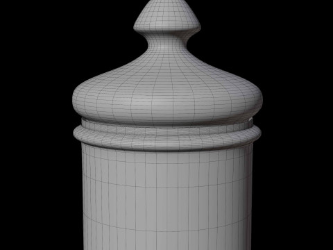 Toples kaca dengan pasta Model 3D