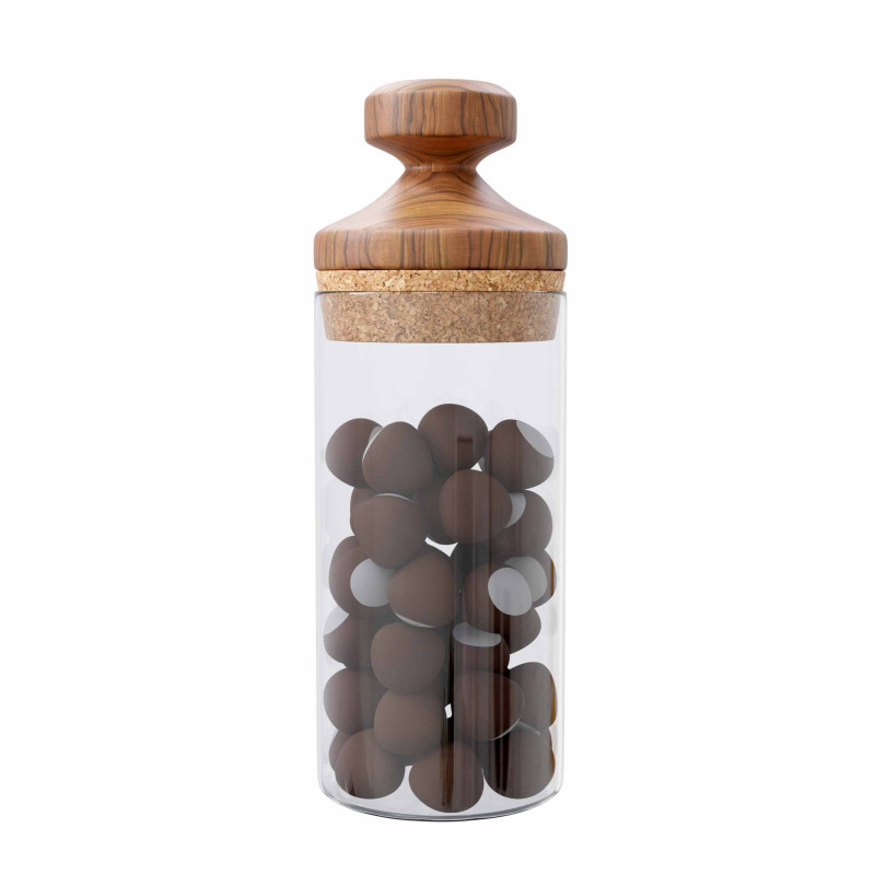 Glass Jar with Hazelnuts Modelo 3D .c4d .max .obj .3ds .fbx .stl .blend 