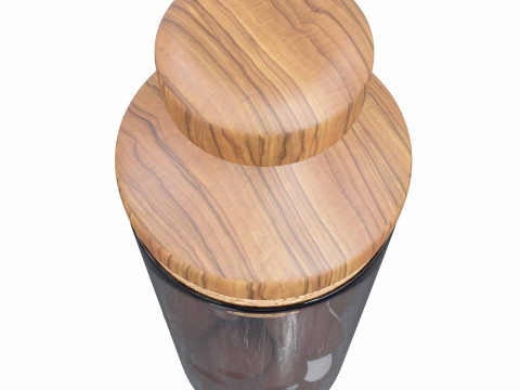 Glass Jar with Hazelnuts Modelo 3D