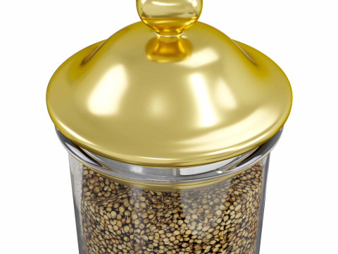 Jar Coriander Model 3D